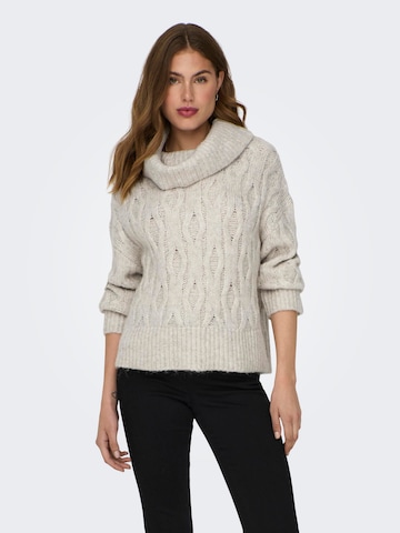 ONLY - Pullover 'CHUNKY' em bege: frente