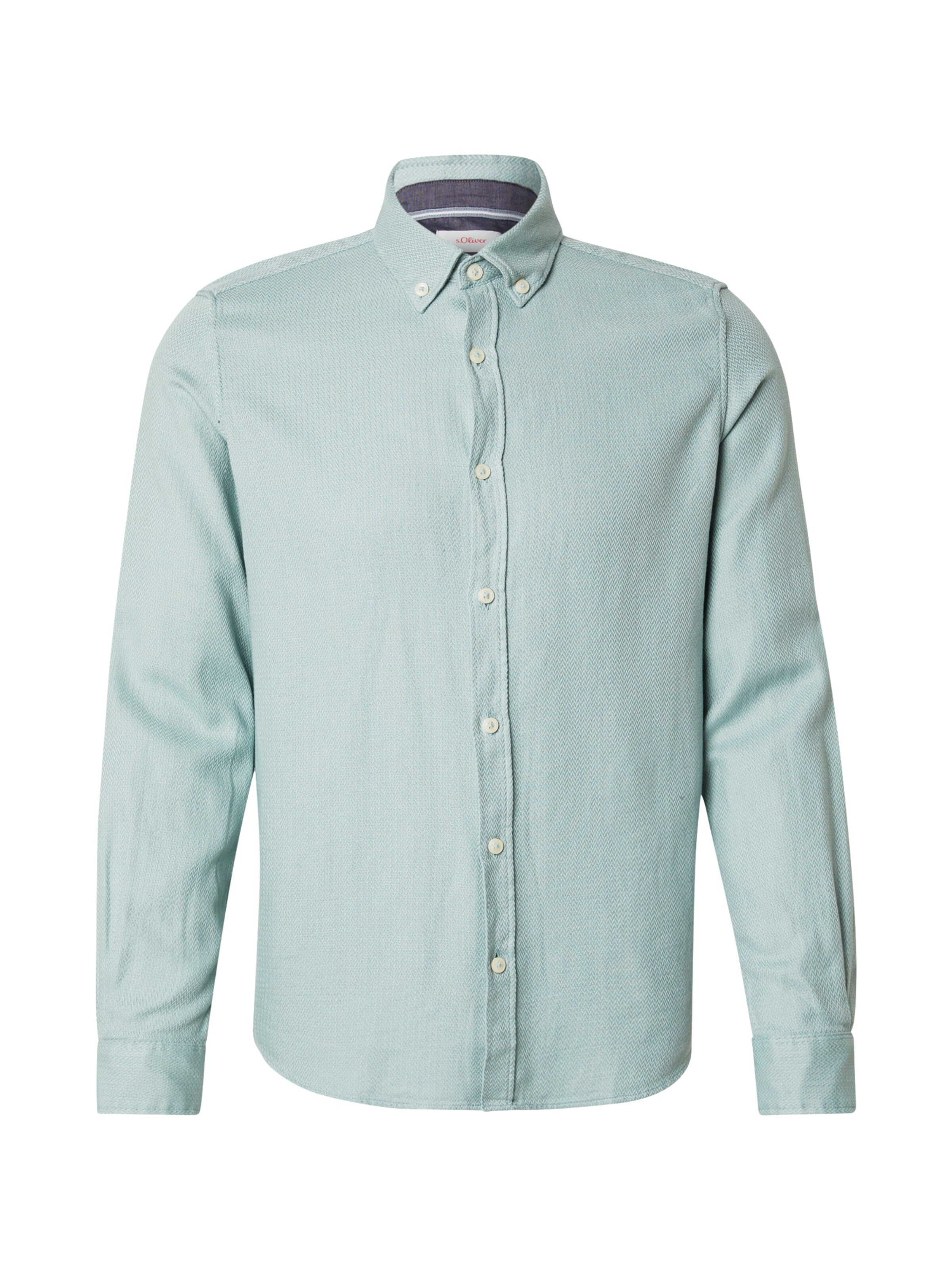 s.Oliver Overhemd in Groen: voorkant