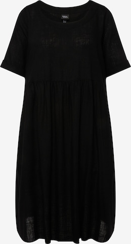 Robe Ulla Popken en noir : devant