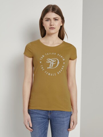 T-shirt TOM TAILOR DENIM en jaune