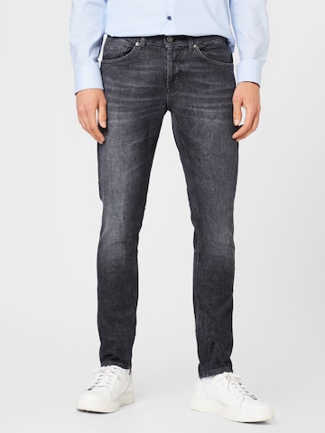 Dondup Regular Jeans 'GEORGE' in Zwart: voorkant