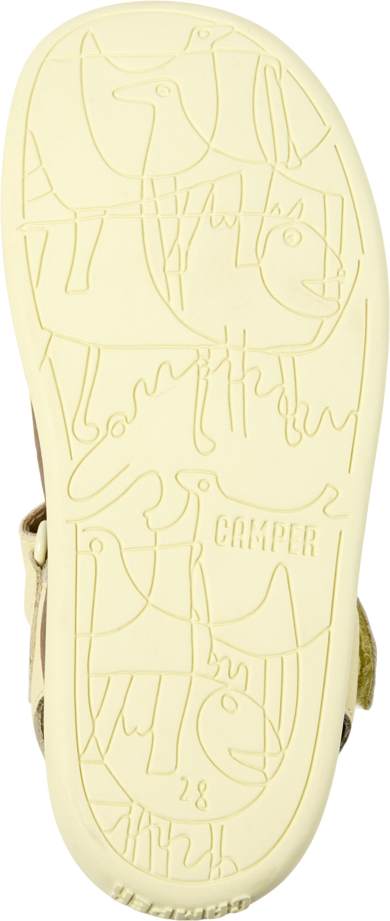 CAMPER - Sandalias ' Bicho ' en amarillo