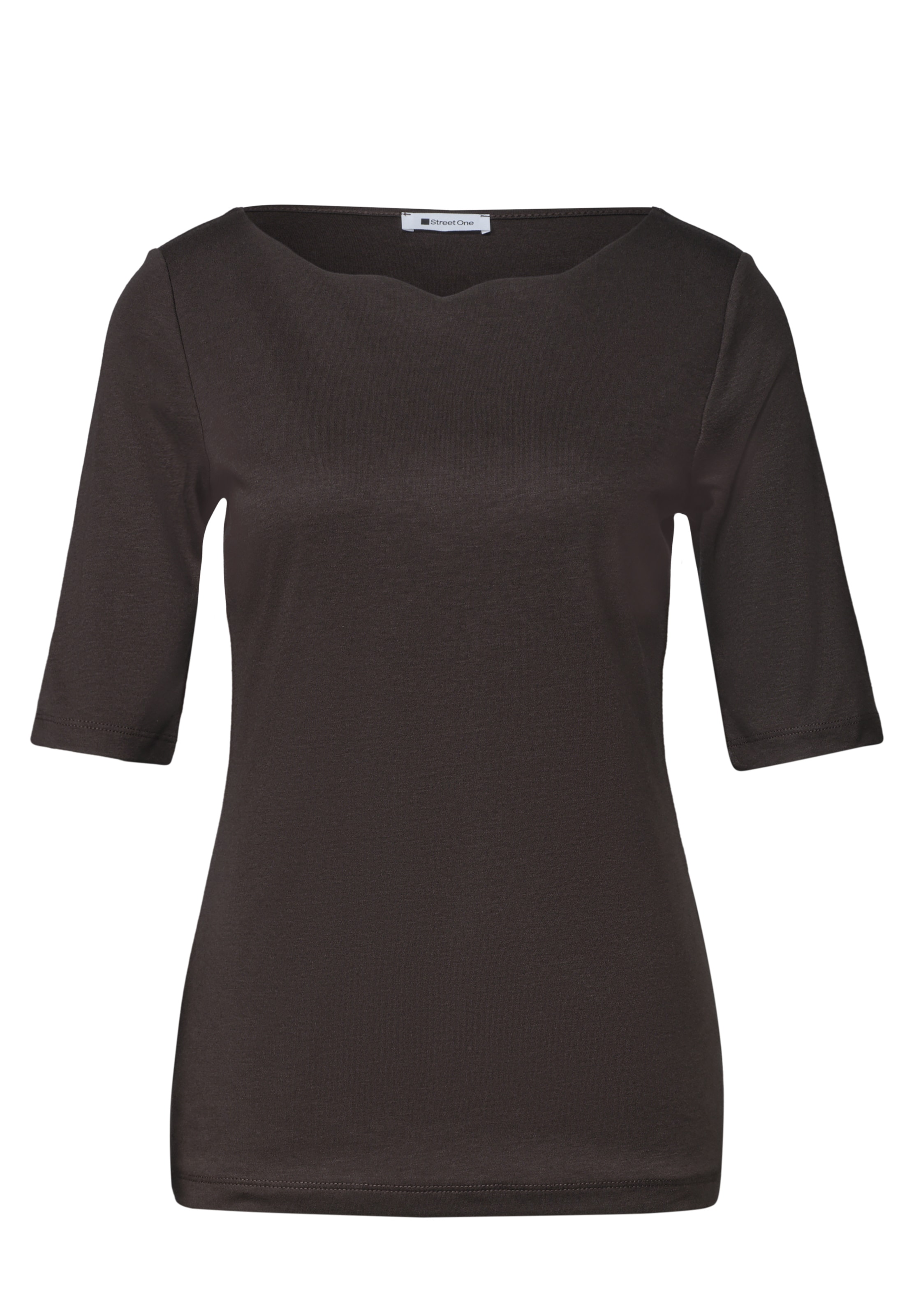 STREET ONE Shirt in Brown: front