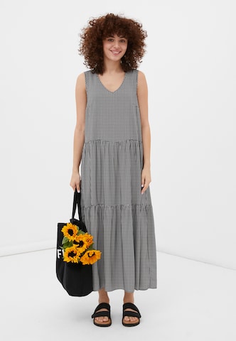 Finn Flare Sommerkleid 'Print' in Schwarz: Vorderseite