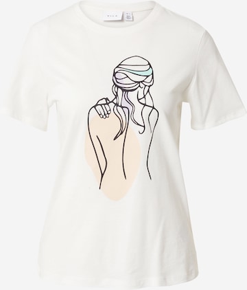 T-shirt 'VIVULKAN' VILA en blanc : devant