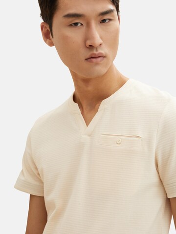 TOM TAILOR T-Shirt in Beige