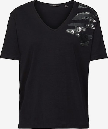 ESPRIT Shirt in Zwart: voorkant