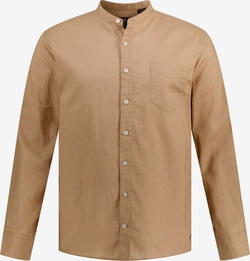 JP1880 Regular fit Button Up Shirt in Beige: front