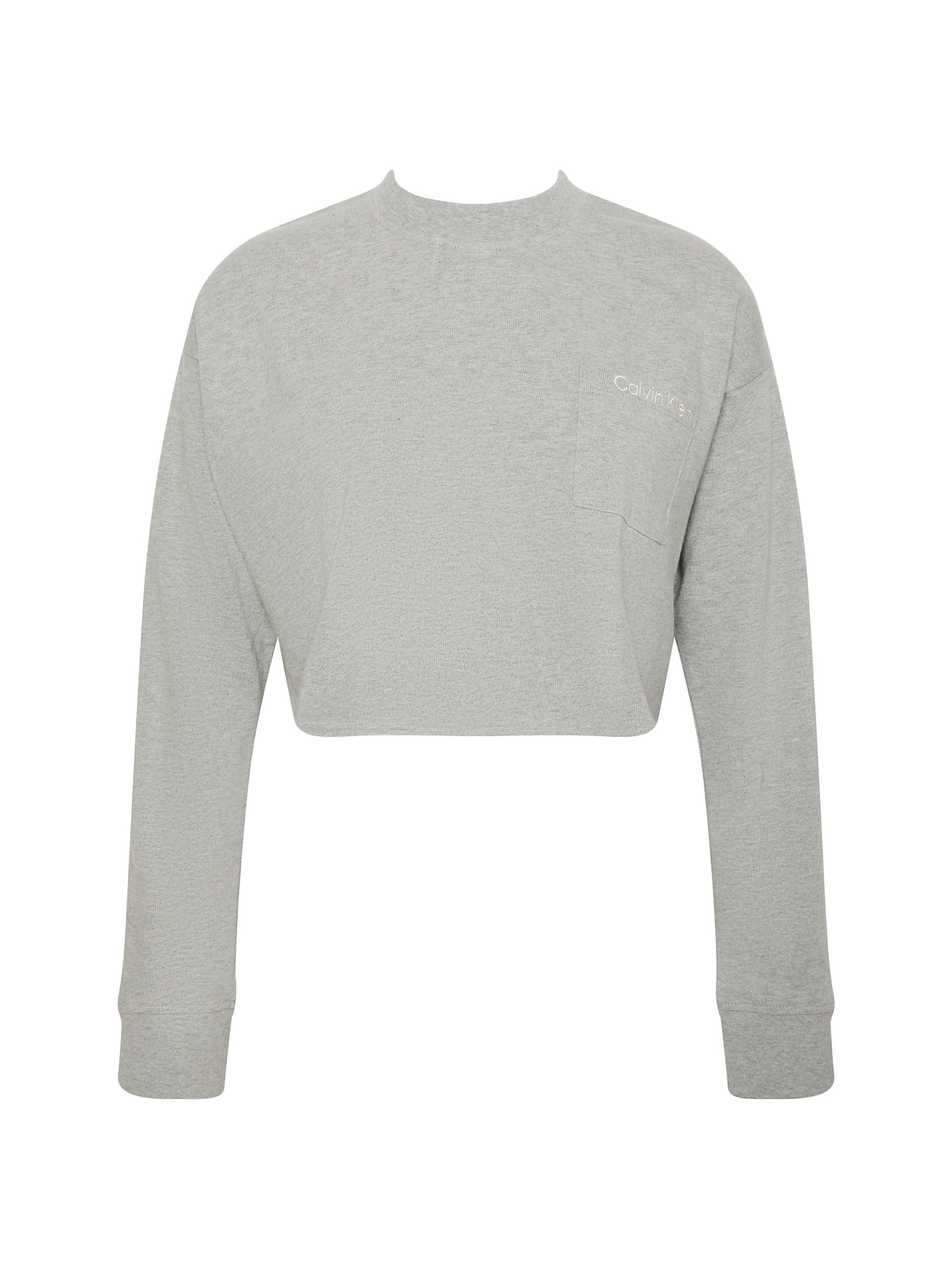 Calvin Klein Majica za spanje | siva barva: sprednja stran