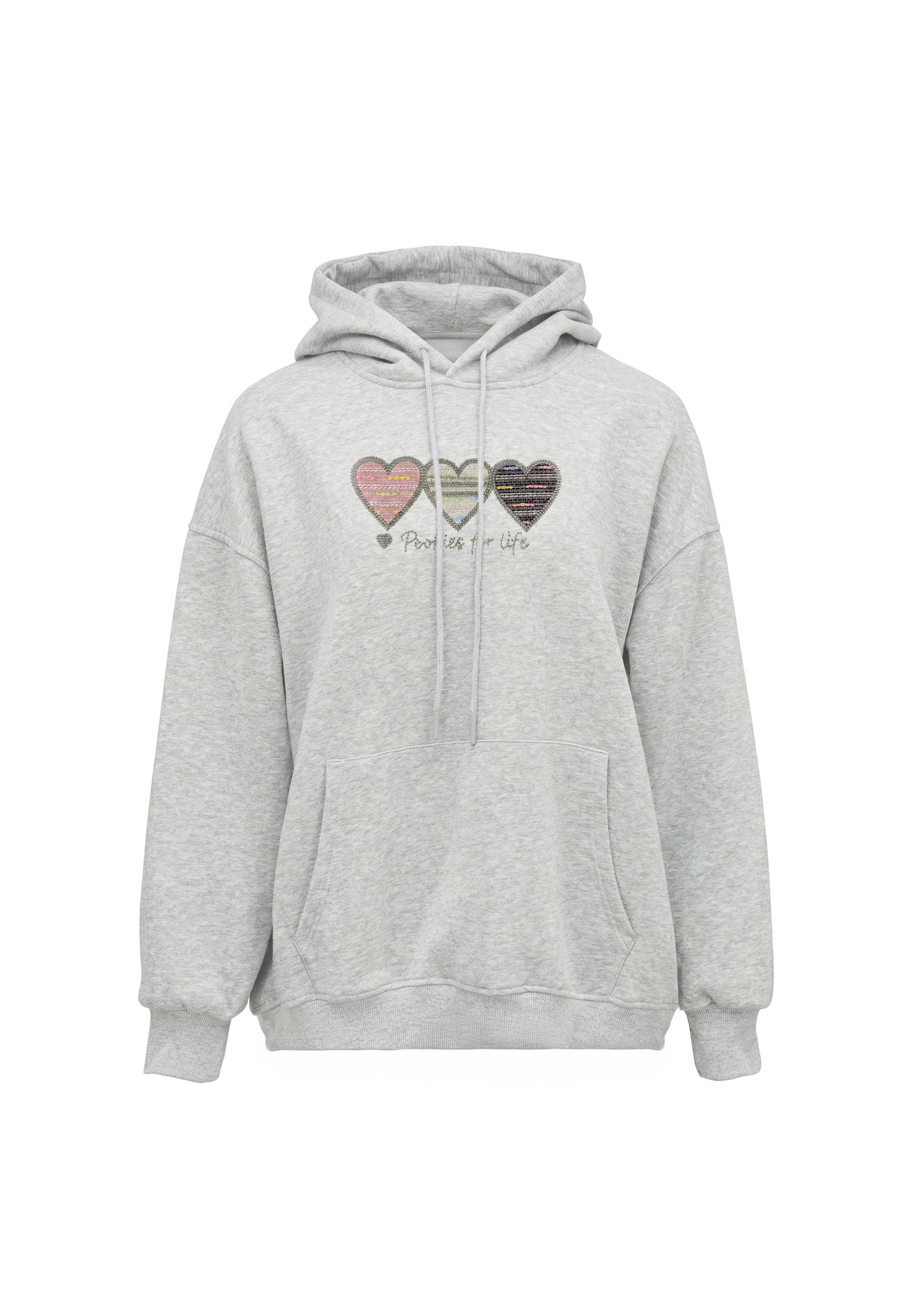 Sweat-shirt MYMO en gris : devant