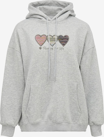 Sweat-shirt MYMO en gris : devant