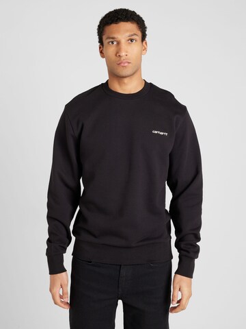 Carhartt WIPSweater majica - crna boja: prednji dio