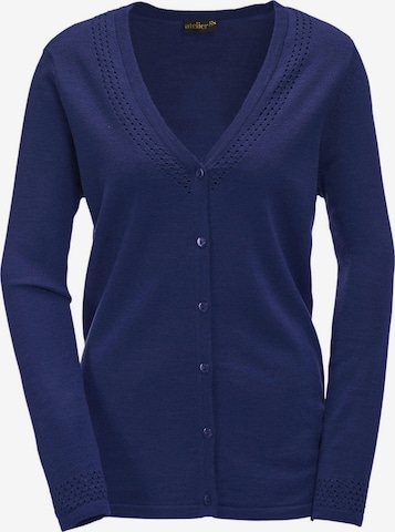 Goldner Knit Cardigan in Blue: front