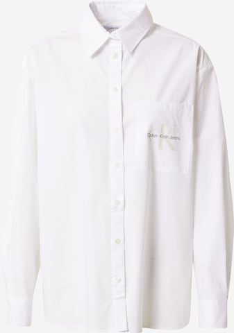 Calvin Klein Jeans Blouse in White: front