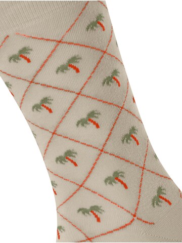 BURLINGTON Socks 'Palm Tree' in Grey