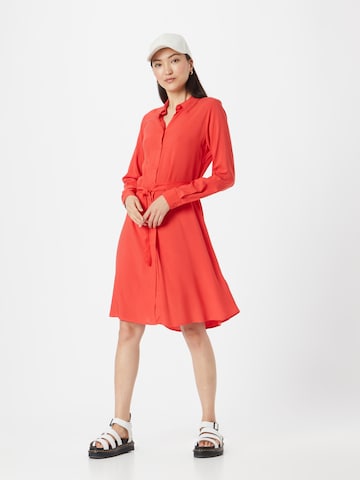ICHI Платье-рубашка 'Main' в Красный