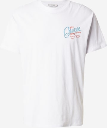 GUESS Originals Koszulka 'FRUITS' w kolorze biały: przód