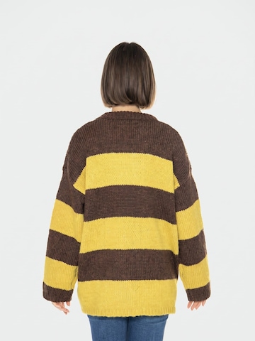 Pull-over 'Jersey Rayas Marrón y Amarillo' wild pony en mélange de couleurs