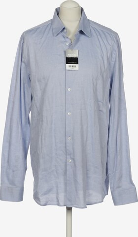 BOSS Button Up Shirt in XL in Blue: front