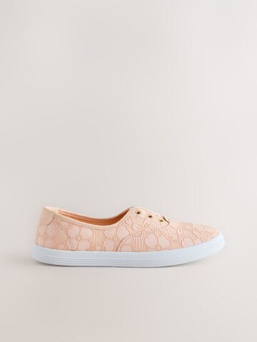Next Slip on boty – oranžová