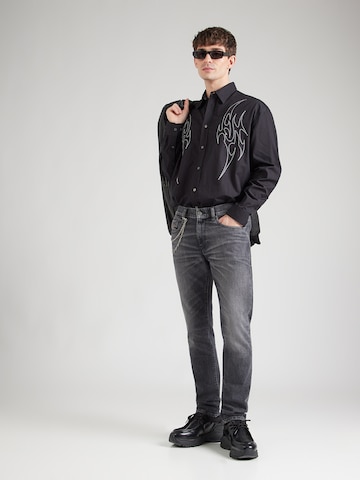 DIESEL Slimfit Kavbojke '2019 D-STRUKT' | črna barva