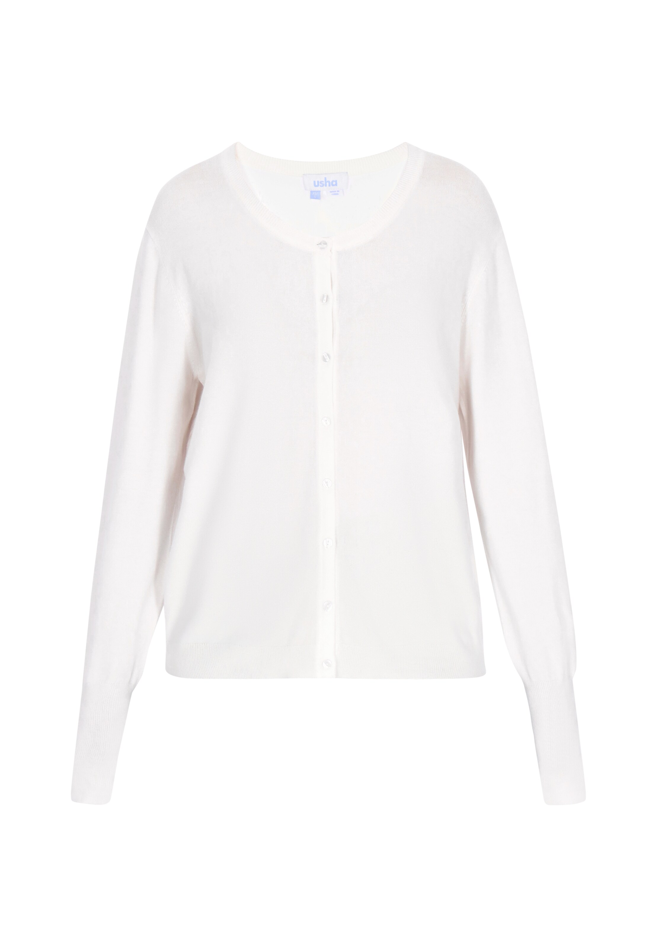 usha BLUE LABEL - Cárdigan 'Casual' en blanco: frente