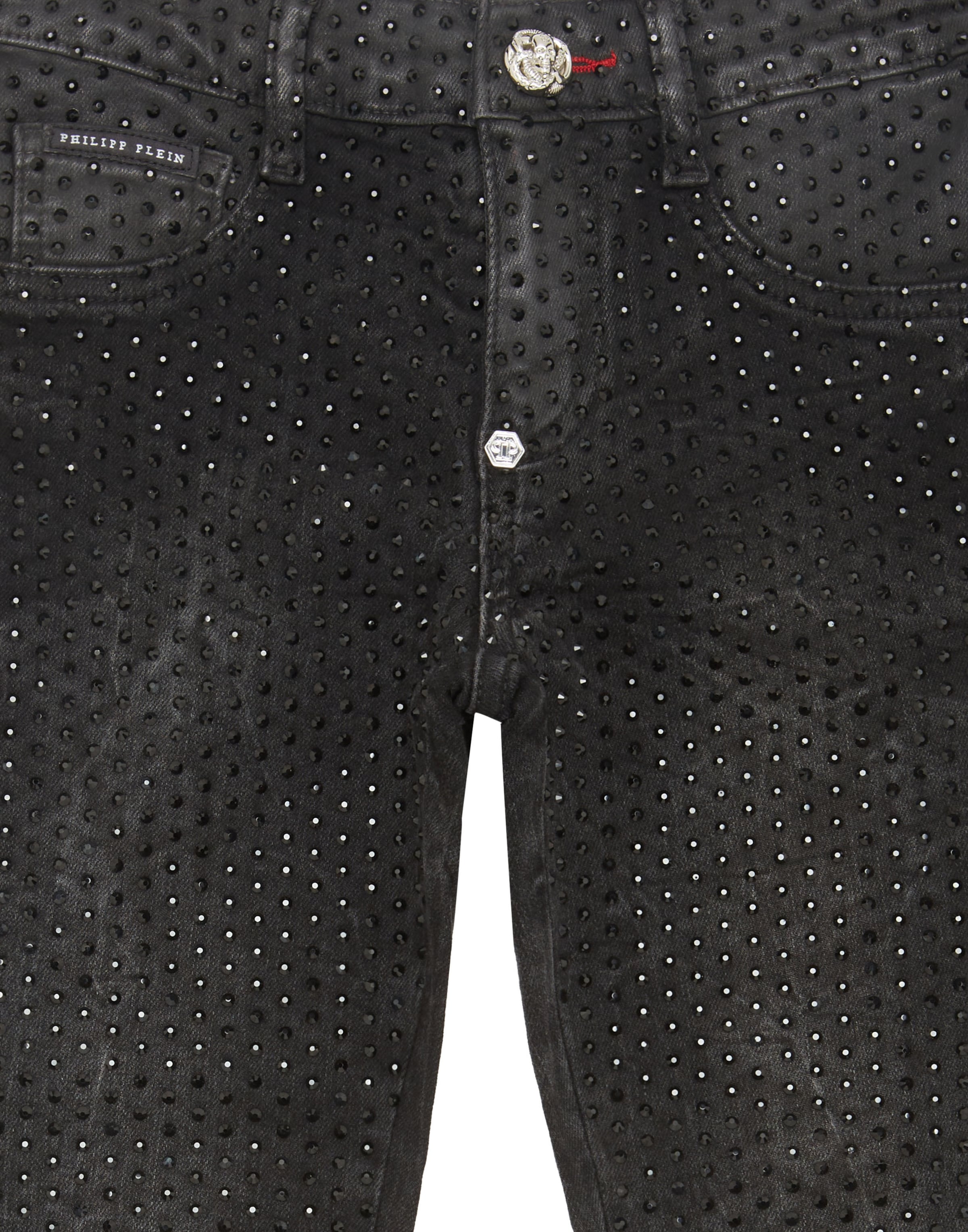 Coupe slim Jean Philipp Plein en noir