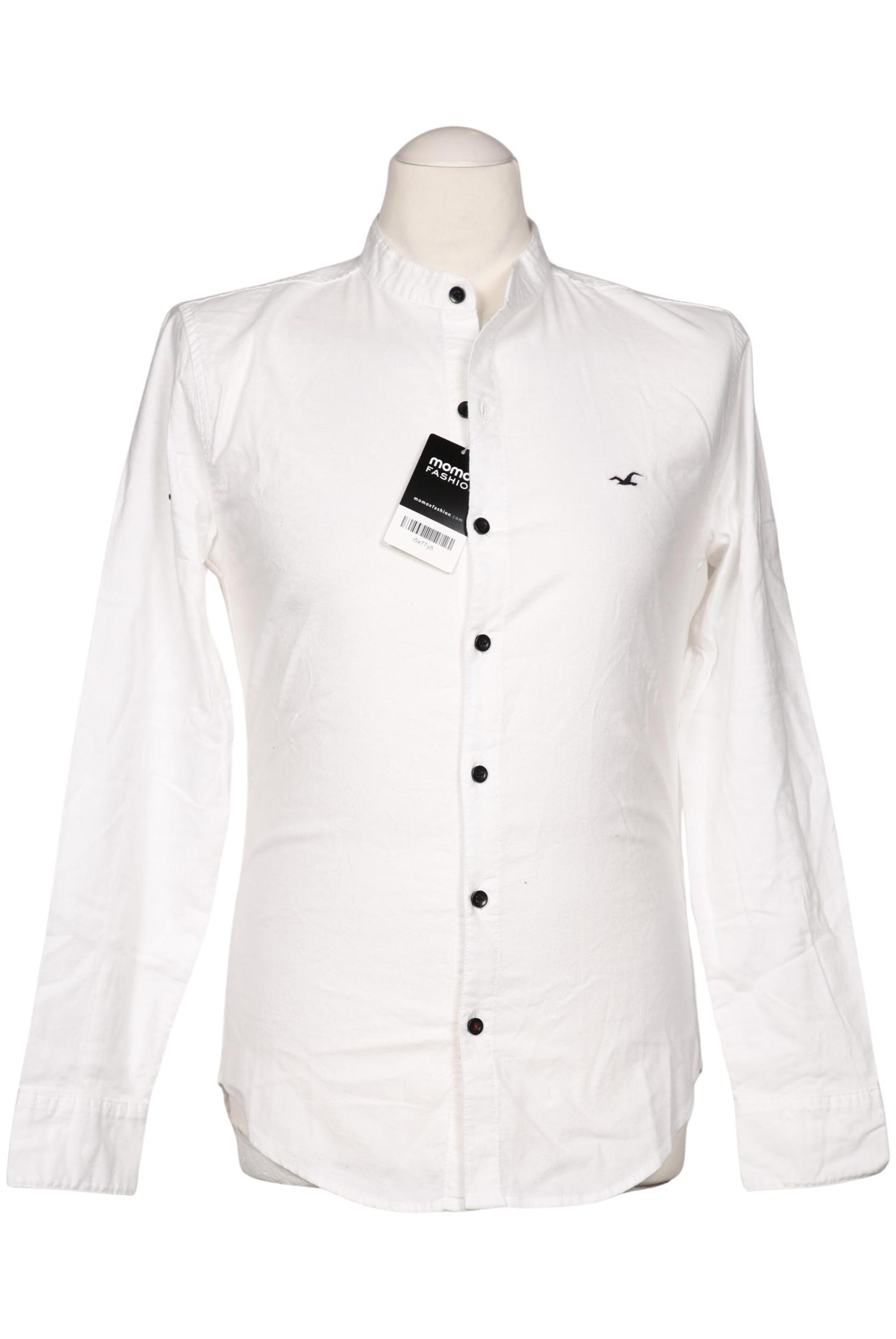 HOLLISTER Button Up Shirt in XS in White: front