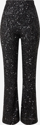 Bardot Rozkloszowany krój Spodnie 'BAROL' w kolorze czarny: przód