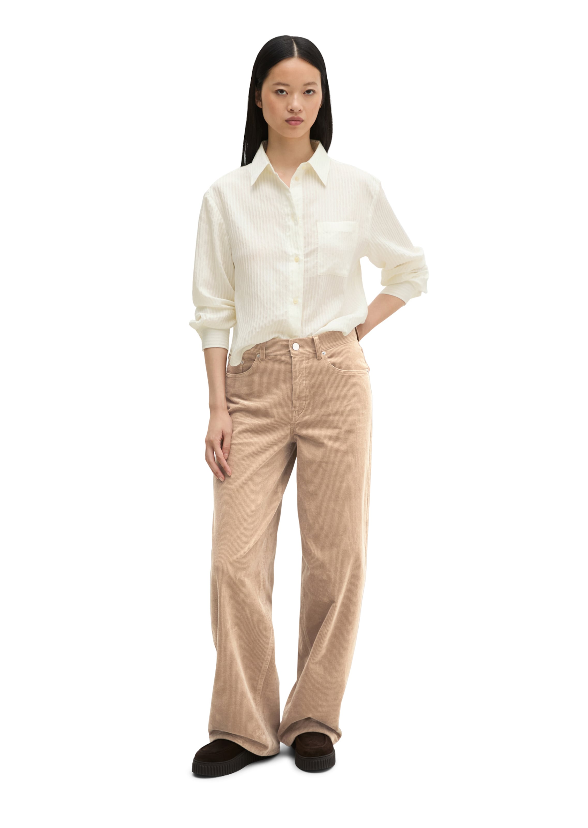 Marc O'Polo Bluse in Weiß: Vorderseite