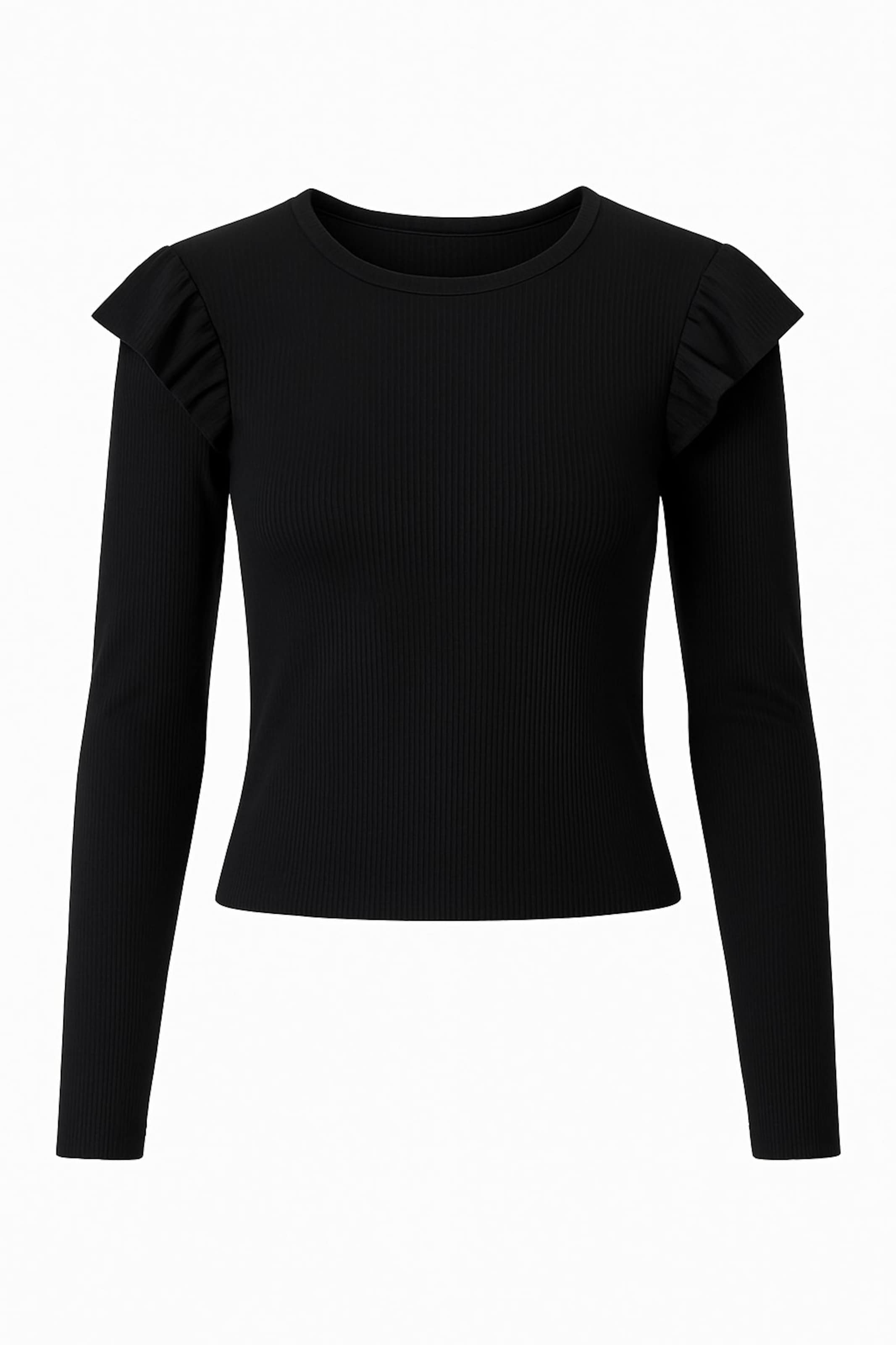 Alexa Dash Blouse in Black: front