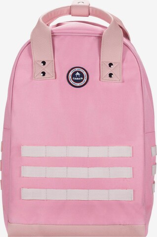 Cabaia Backpack 'Old School' in Pink: front