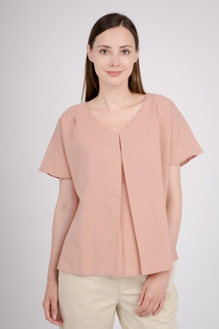 GIORDANO V-Shirt in Pink: Vorderseite