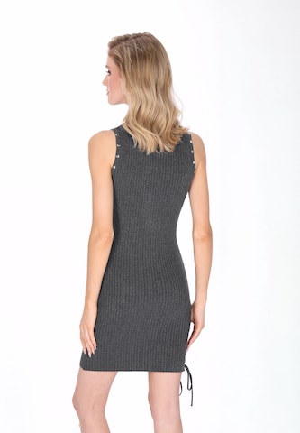 myMo ROCKS Gebreide jurk in Grijs