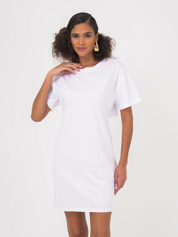 FRESHLIONS Kleid 'Mariana' in Weiß: Vorderseite