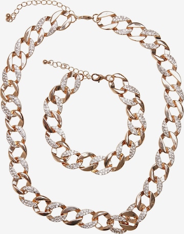 Parure de bijoux Urban Classics en or : devant