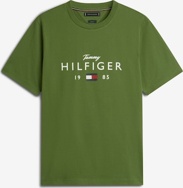 TOMMY HILFIGER Shirt 'BRAND LOVE' in Groen: voorkant
