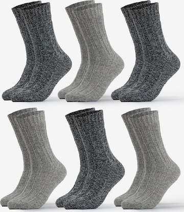 Occulto Socken 'Gloria' in Grau: Vorderseite