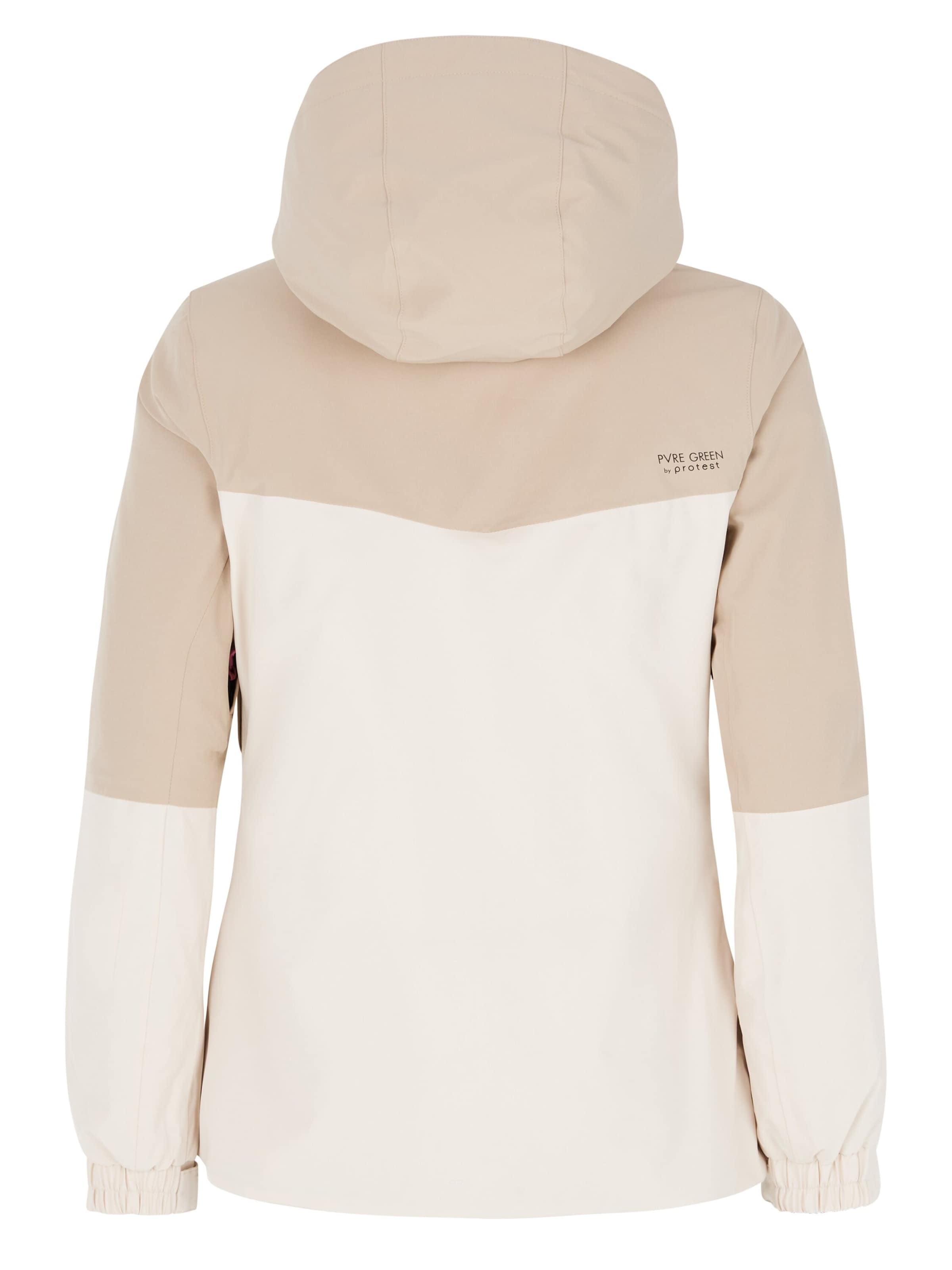 PROTEST Athletic Jacket 'PRTDISK' in Beige