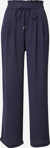 Koton Wide leg Pleat-Front Pants in Blue: front
