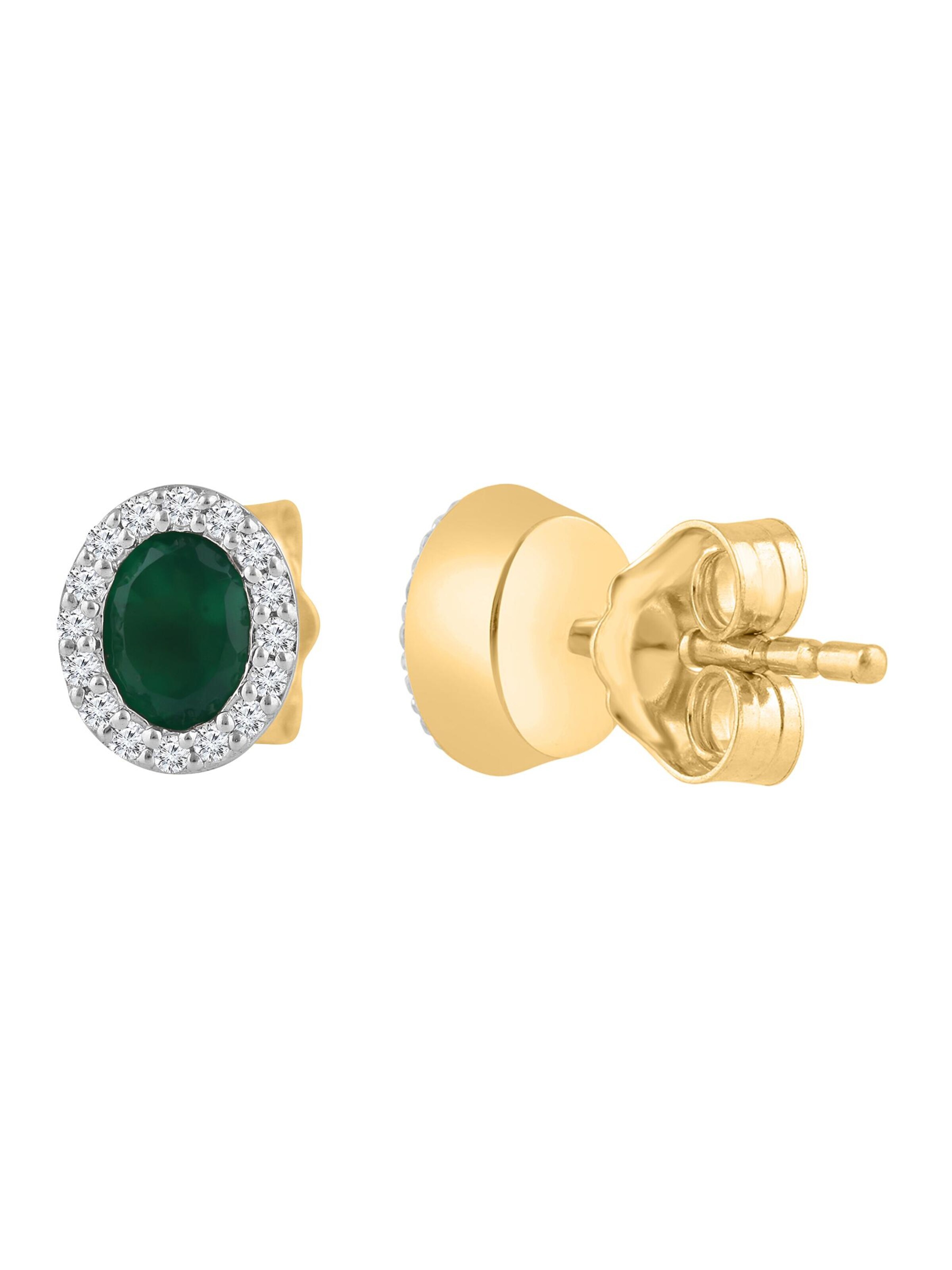 Diamant Exquis - Pendientes 'Ohrringe aus 375 Gelbgold mit Diamant' en oro