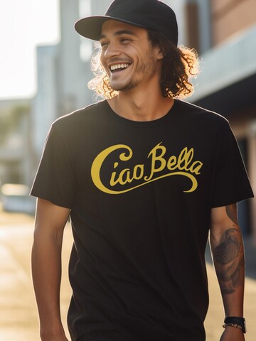 MAKAYA Shirt 'Ciao Bella' in Black