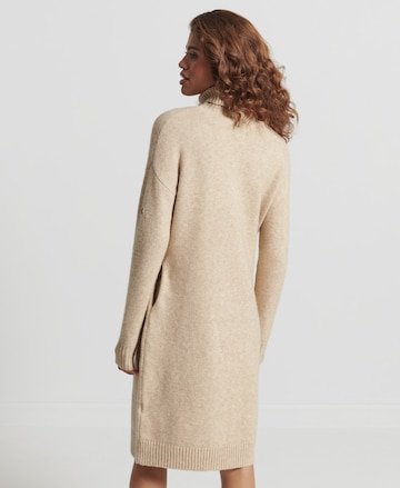 Superdry Strickkleid in Beige