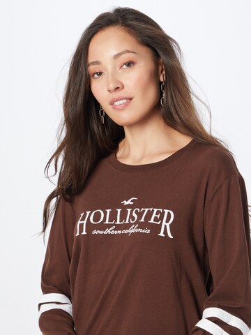 HOLLISTER Μπλουζάκι σε καφέ