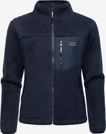 Ragwear Fleece jas 'Alaris' in Blauw: voorkant