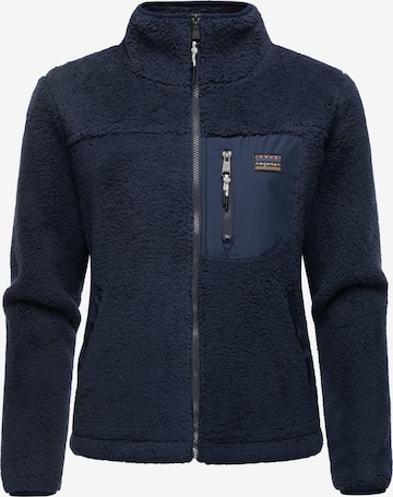 Ragwear Fleece Jacket 'Alaris' in Blue: front