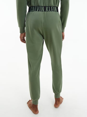 Calvin Klein Underwear - Tapered Calças de pijama 'Intense Power' em verde
