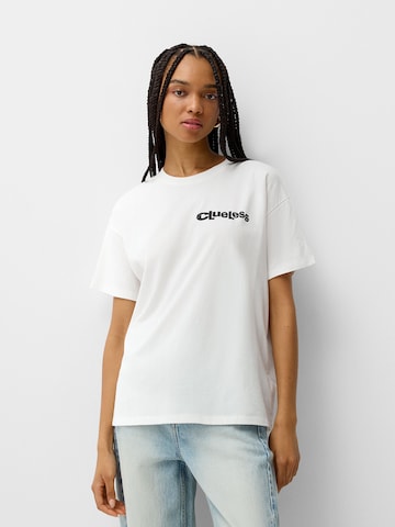 Bershka Shirt in White: front