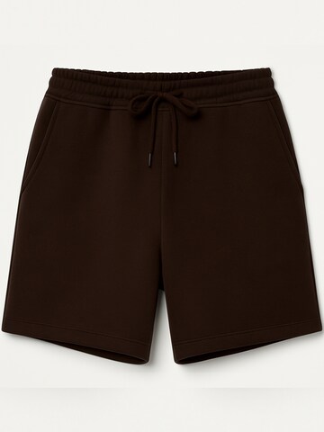 Eoselio Regular Broek 'The City' in Bruin: voorkant