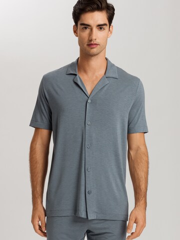 Hanro Shirt in Blauw: voorkant